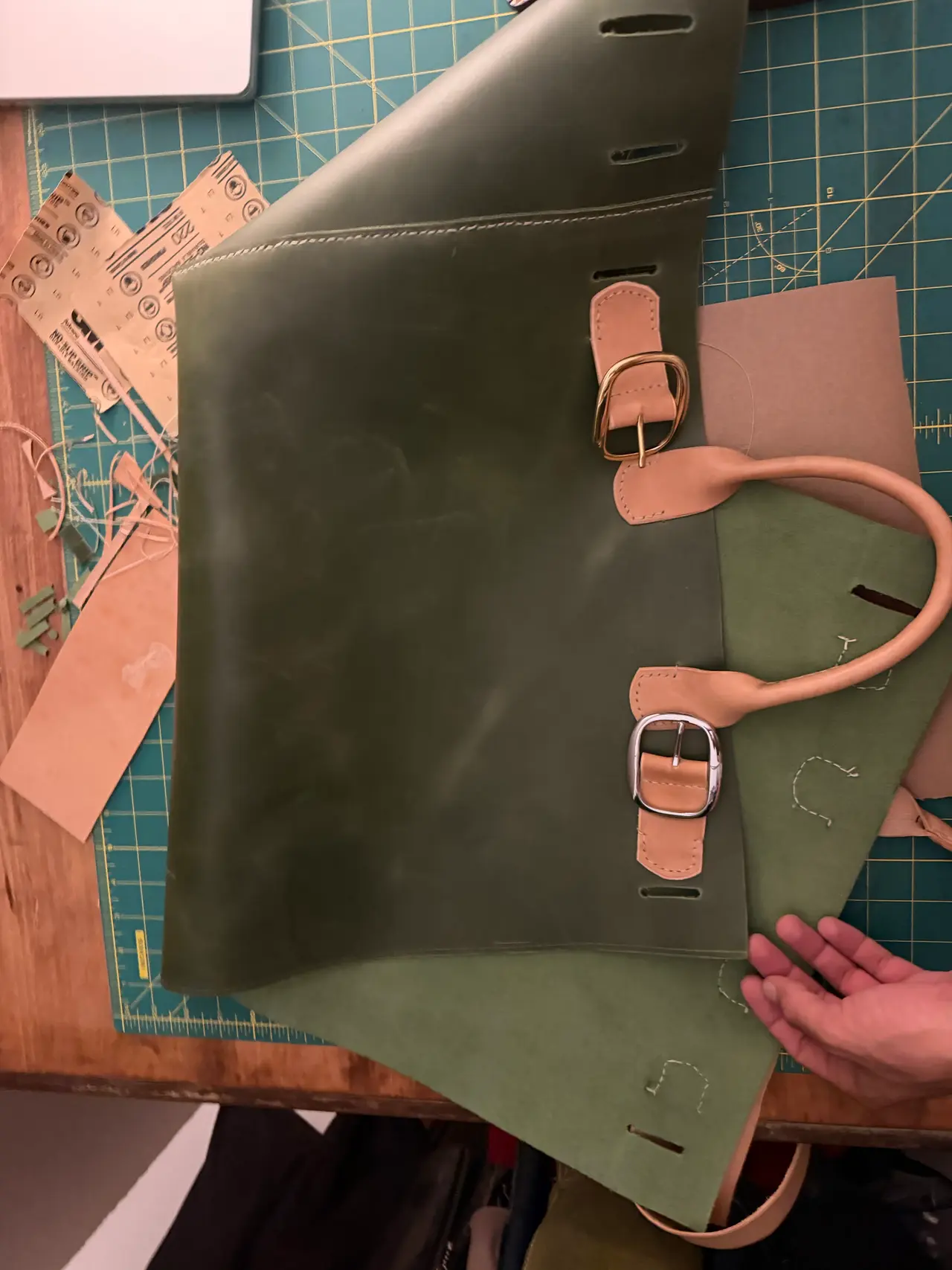 Green Leather Bag