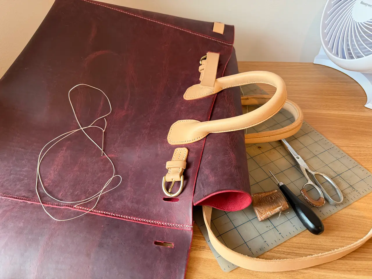 Red Leather Bag